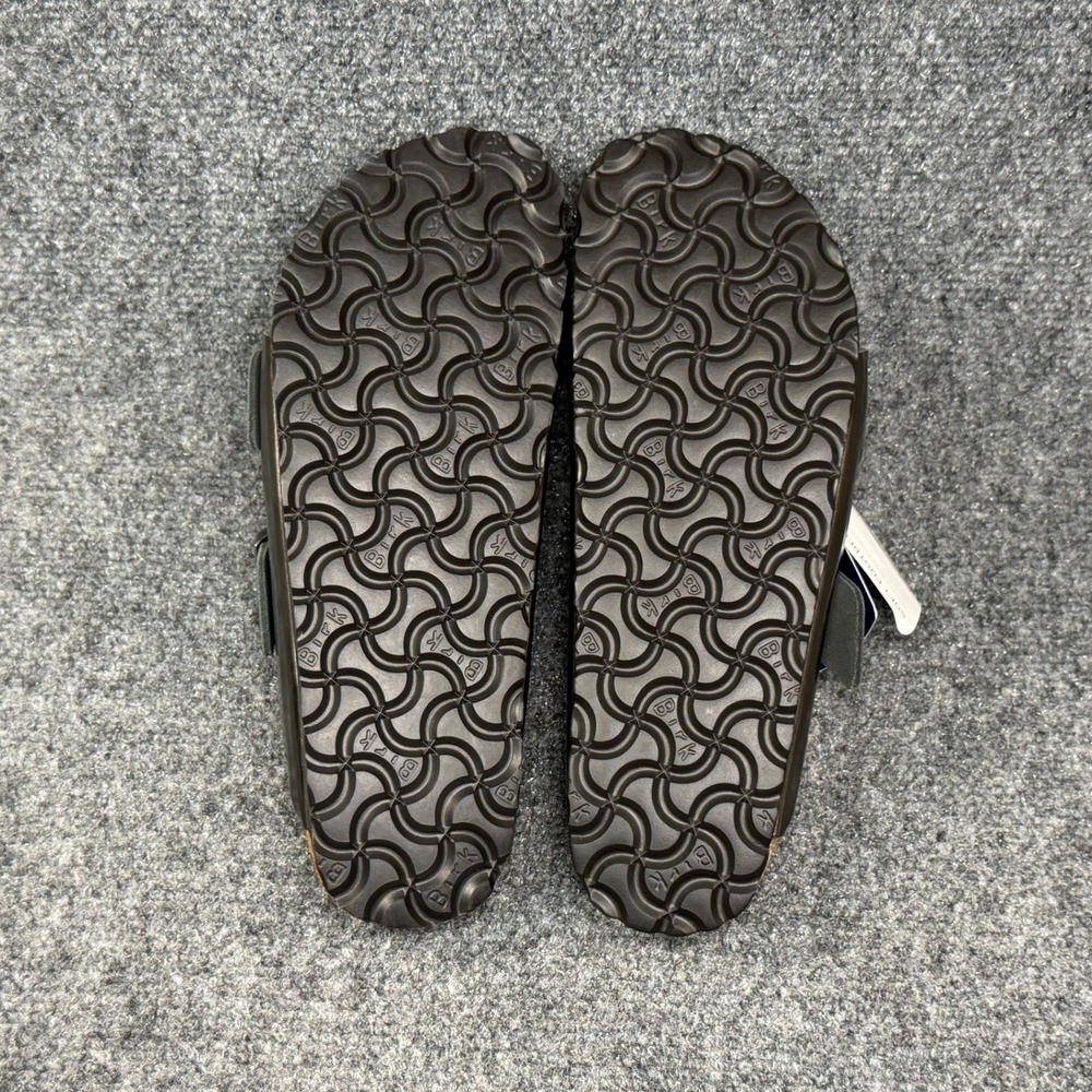 Birkenstock Arizona Soft Footbed Sandal Women 6 Metallic Anthracite Buckle Slide - Picture 10 of 11